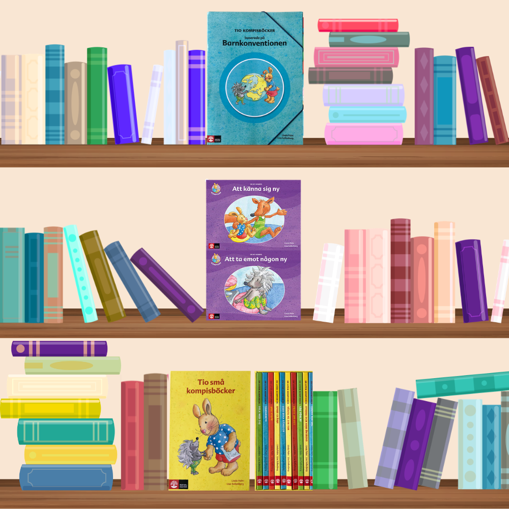 Instruktionsbild som visar hur man ansöker om statligt stöd för inköp av litteratur, steg-för-steg